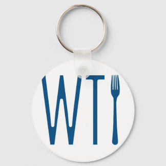 WTF - What The Fork Humor Merchandise Keychain