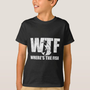 Wtf Where#39;s The Fish Men#39;s Funny Fishing Gif T-Shirt