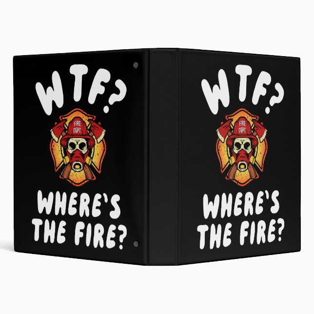 WTF Where's the Firefighter 3 Ring Binder (Background)