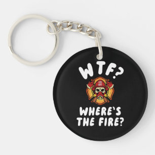 WTF Where's the Firefighter Keychain
