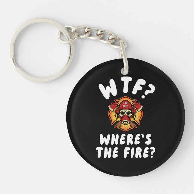 WTF Where's the Firefighter Keychain (Front)