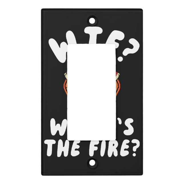 WTF Where's the Firefighter Light Switch Cover (Front)