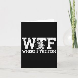 Wtf - Where's The Fish Funny Fishing Gift Card