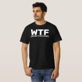 WTF Where's the Food Slang Dark T-Shirt (Front Full)