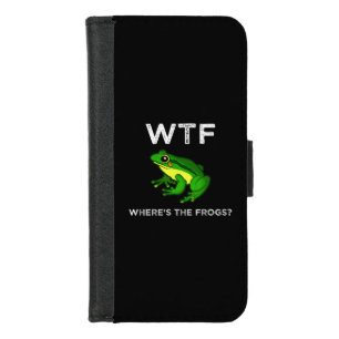 WTF - Where's The Frogs? iPhone 8/7 Wallet Case