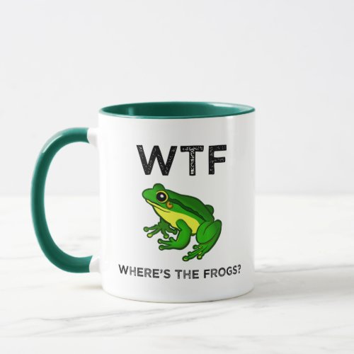 WTF _ Wheres The Frogs Mug