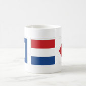 WTF Whiskey Tango Foxtrot Nautical Flags Coffee Mug (Center)