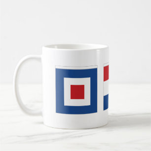 WTF Whiskey Tango Foxtrot Nautical Flags Coffee Mug