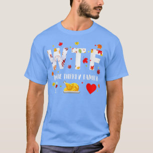 WTF Wine Turkey Family Shirt Funny Thanksgiving Da