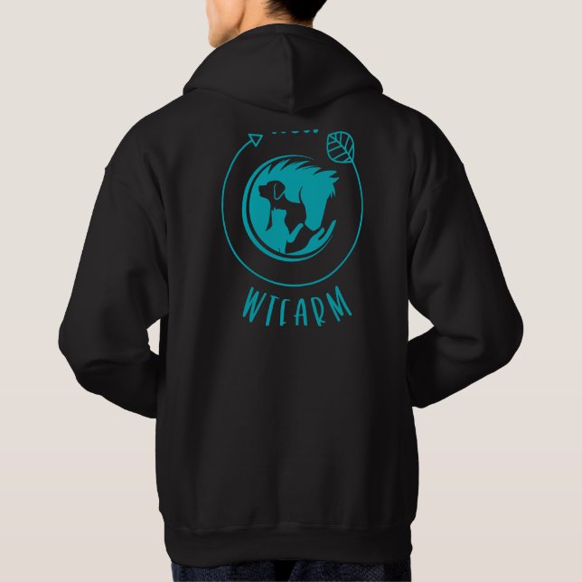 WTFarm Hoodie Aqua (Back)