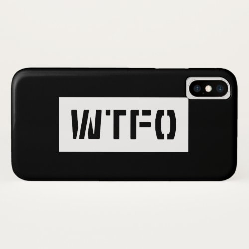 WTFO iPhone XS CASE