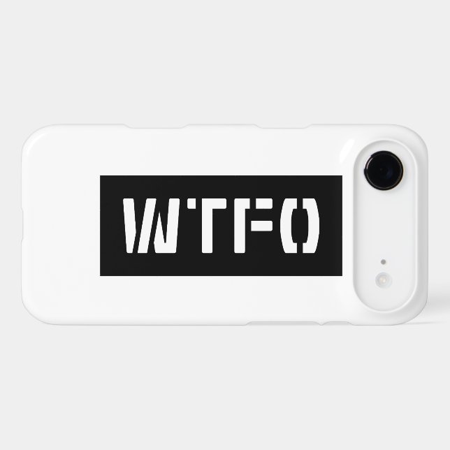 WTFO Case-Mate iPhone CASE (Back (Horizontal))