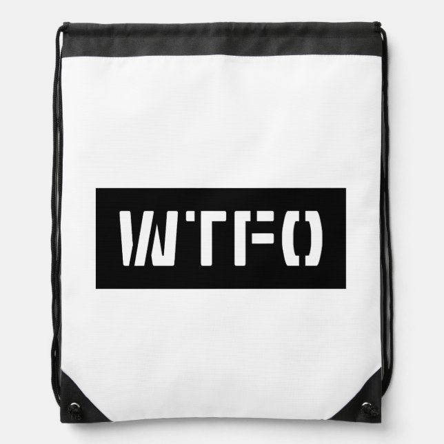 WTFO DRAWSTRING BAG (Front)
