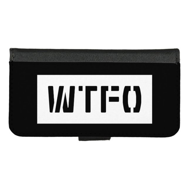 WTFO iPhone WALLET CASE (Front (Horizontal))
