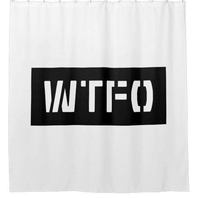 WTFO SHOWER CURTAIN (Front)