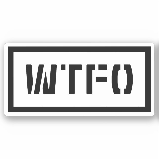 WTFO STICKER (Front)