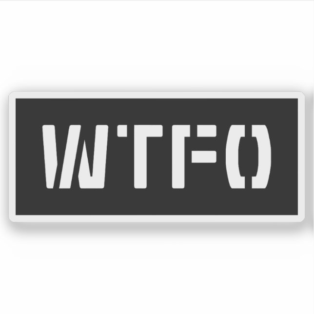 WTFO STICKER (Front)