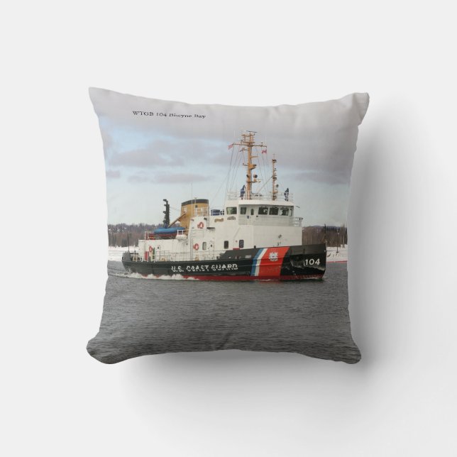 WTGB 104 Biscyne Bay square pillow (Front)