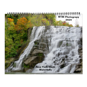 WTM Photograpy 2024 == New York State Waterfalls Calendar