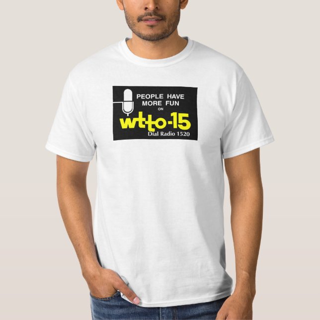 WTTO 1520 AM Toledo 1967 era Logo T-Shirt (Front)