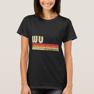 Wu Surname Funny Retro Vintage 80s 90s Birthday T-Shirt