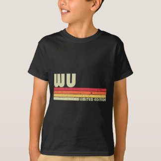 Wu Surname Funny Retro Vintage 80s 90s Birthday T-Shirt