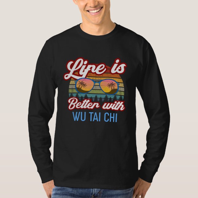 Wu Tai Chi Vintage Sunset Wu Tai Chi Instructor Be T-Shirt (Front)