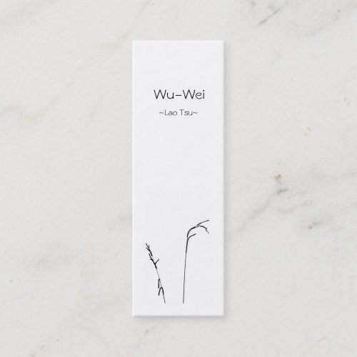 Wu-Wei Bookmark/ Business Card Templates