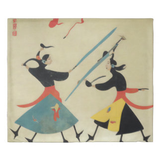 Wudang Swordfight Duvet Cover