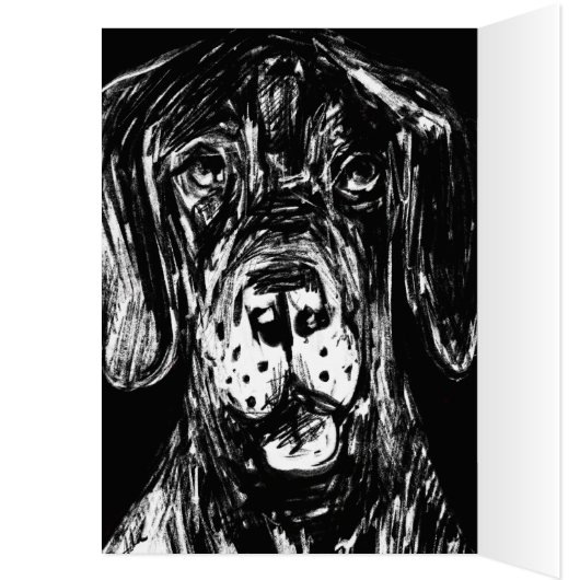 Wuff wuff, Happy Birthday from a Great Dane (Inside (Left))