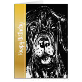 Wuff wuff, Happy Birthday from a Great Dane (Front)