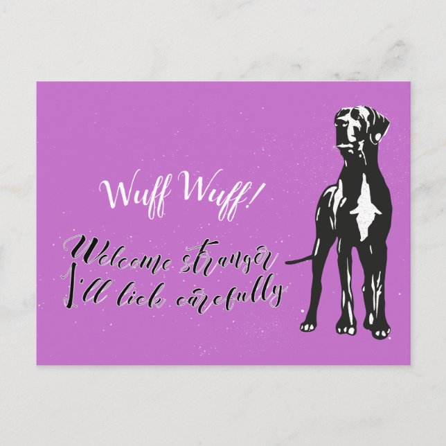 Wuff Wuff Postcard (Front)