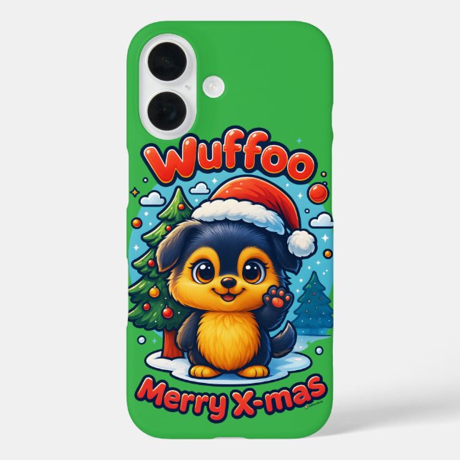 Wuffoo Molli Merry X-mas Kawaii 3D Holiday Case-Mate iPhone Case (Back)