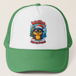 Wuffoo Molli Merry X-mas Kawaii 3D Holiday Trucker Hat