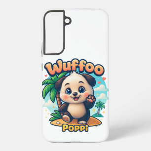 Wuffoo Poppi Cute Kawaii Puppy Tropical Island Samsung Galaxy S22+ Case