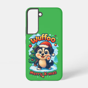 Wuffoo Surffie Merry X-mas Kawaii 3D Holiday Samsung Galaxy S22 Case