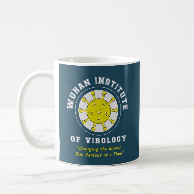 Wuhan Institute of Virology Funny Virus Coffee Mug (Left)