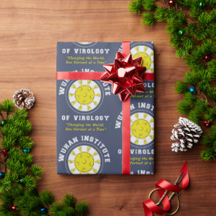 Wuhan Institute of Virology Funny Virus Wrapping Paper