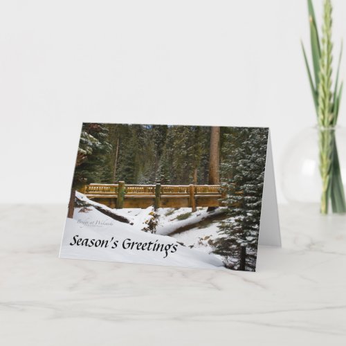 Wuksachi Bridge Holiday Cards