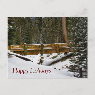Wuksachi Bridge Holiday Postcard