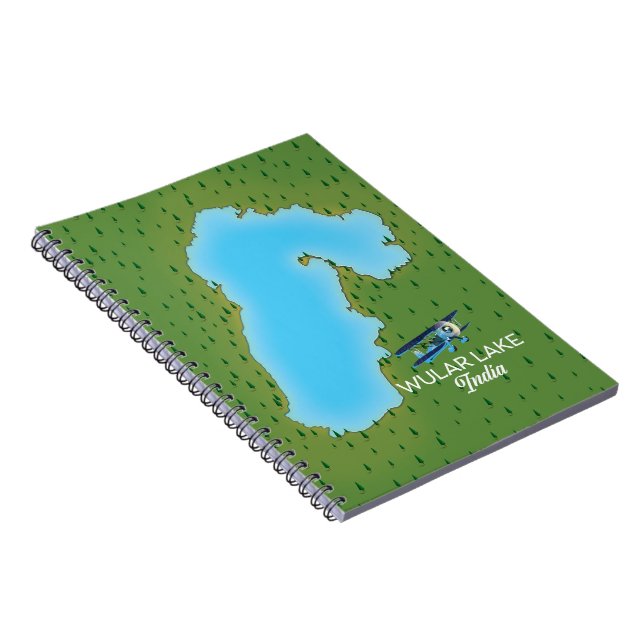 Wular Lake India map Notebook (Right Side)