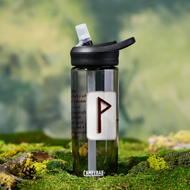 Wunjo "Joy" Rune Stone Water Bottle (Outdoor)