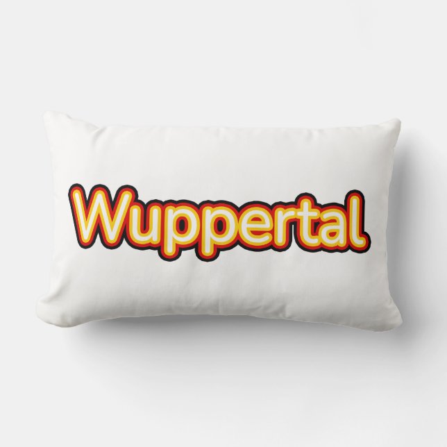 Wuppertal Deutschland Germany Lumbar Pillow (Front)