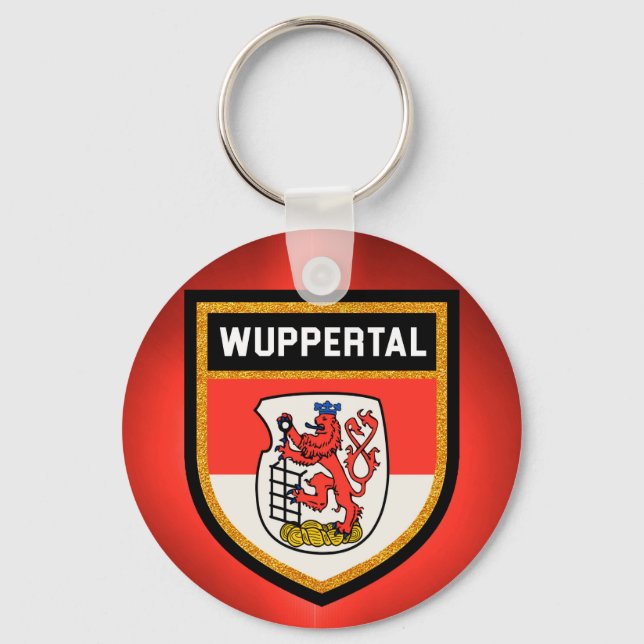 Wuppertal Flag Keychain (Front)