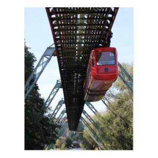 Wuppertal Floating Train / Wuppertaler Schwebebahn Postcard
