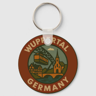 Wuppertal Germany City Art Keychain