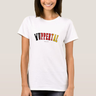 Wuppertal in Germany national flag colors T-Shirt