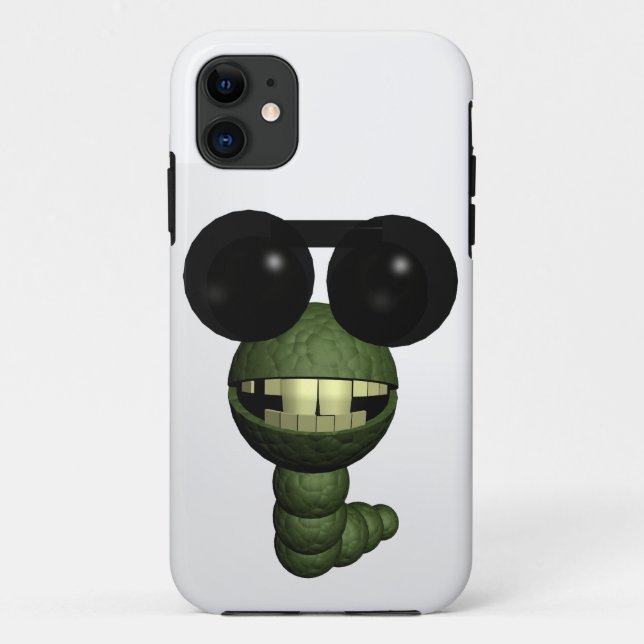 Wurm mit Sonnenbrille Case-Mate iPhone Case (Back)