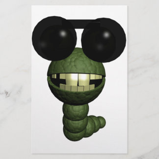 Wurm mit Sonnenbrille Stationery