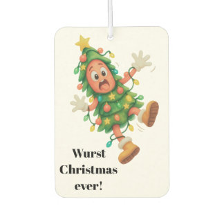 Wurst Christmas ever! Funny personalized Salami Air Freshener